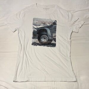Banana Republic White Off-Road Graphic Tee
